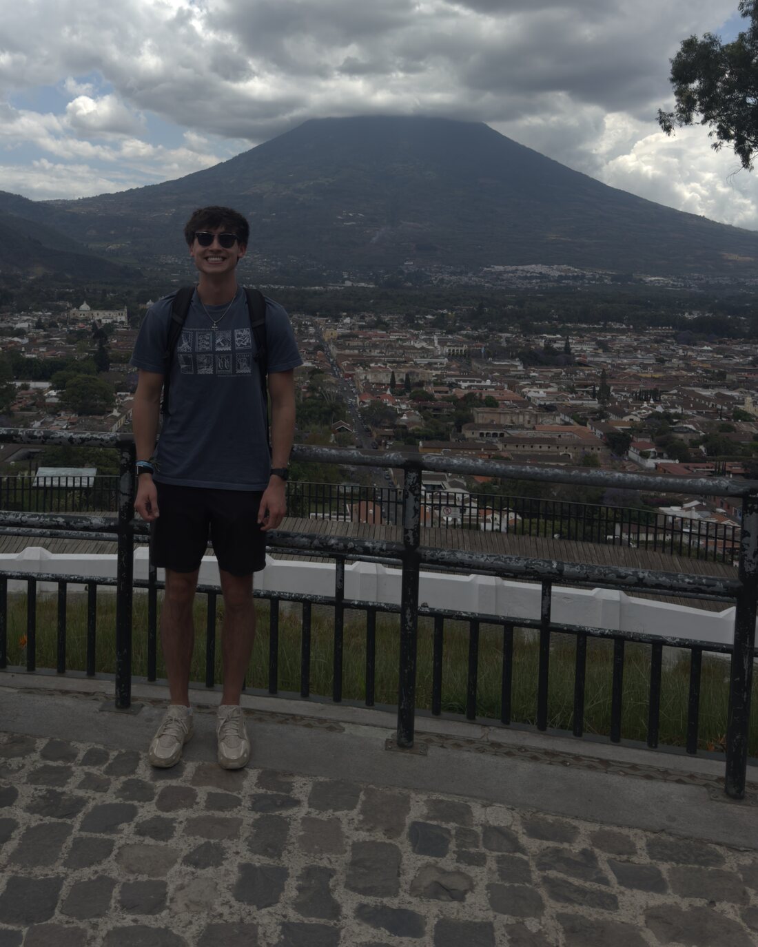 Blake Werner at an overlook above Antigua, Guatemala
